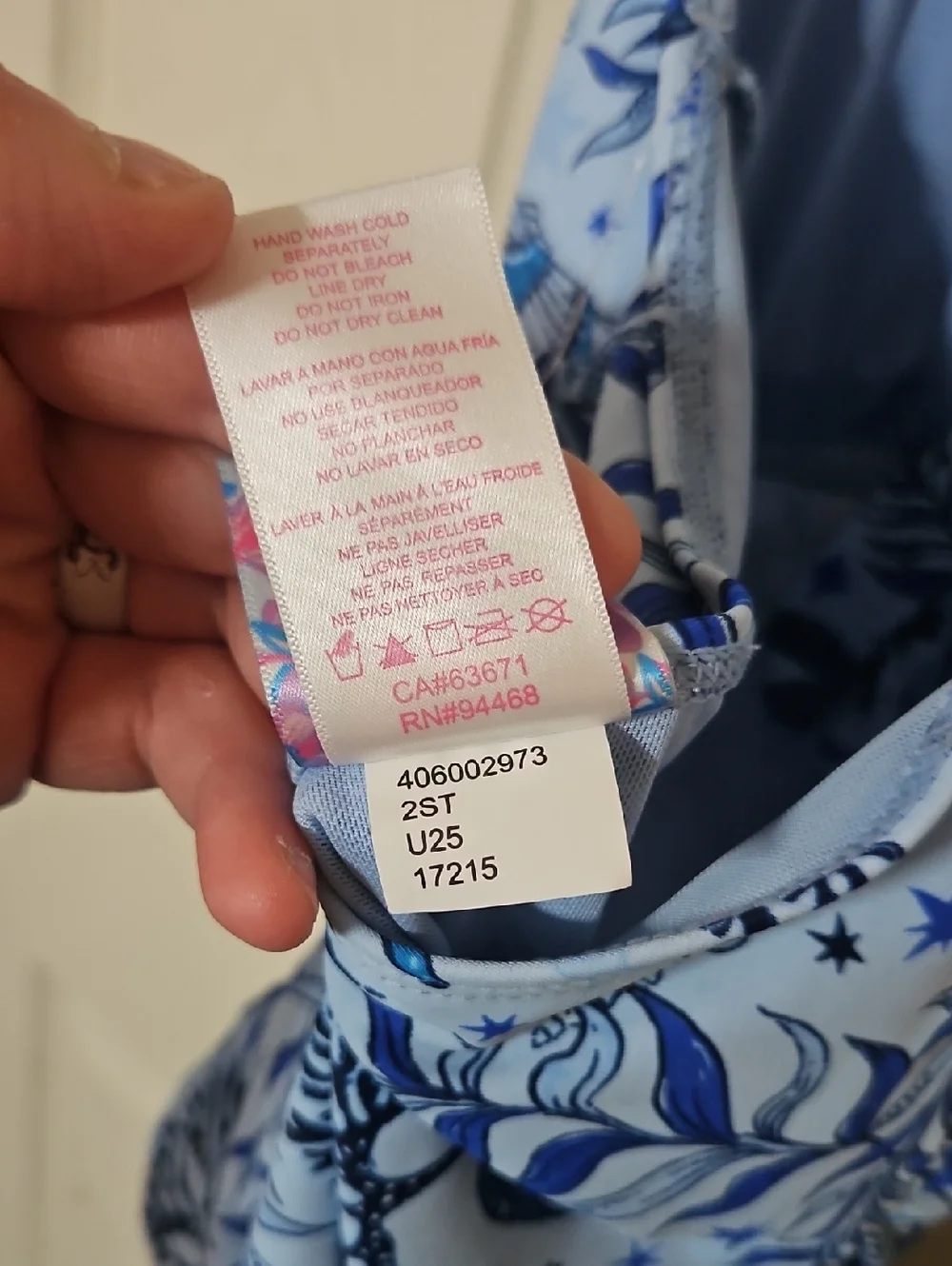 STELLA PARKER BLUE SHORE ONE PIECE SWIMSUIT: TUMMY TONER: NEW WITH TAGS: SIZE M